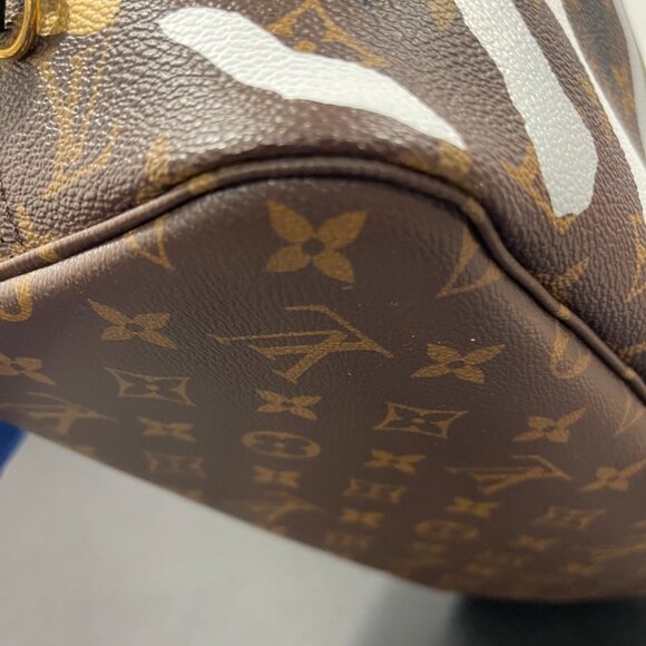 Louis Vuitton Monogram Neverfull MM Gold/Silver (JB1064) - Picture 9 of 16